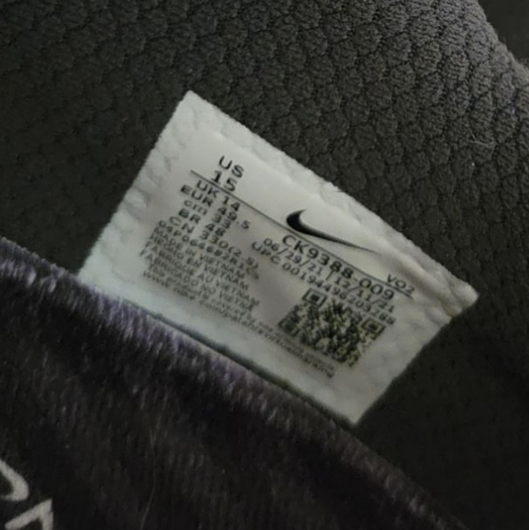 Nike Metcon 6 Men's 15 Athletic Running Shoes Smoke Grey White Lace Up 15 CK9388 - Picture 6 of 8